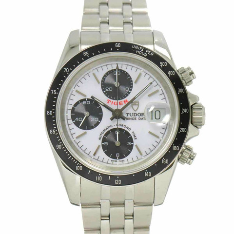 帝舵 Chronotime 79260P 男錶日期白色自動上鍊計時碼錶