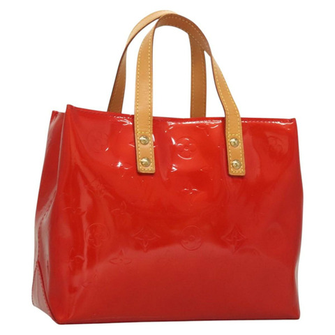 路易威登 Monogram Vernis Reade PM 手提包 紅色 M91088 LV 授權 130064