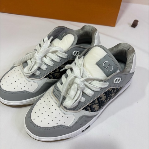 Dior 老花休閒球鞋 B27 灰色休閒鞋