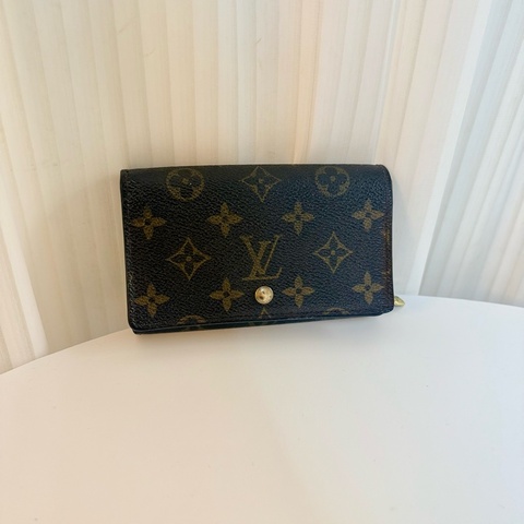 ✔️LV Louis Vuitton 路易威登 Monogram M61730 原花金釦中夾