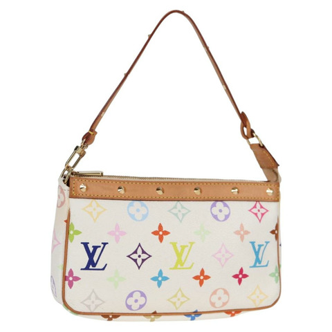 路易威登多色 Pochette Accessoires 手拿包 白色 M92649 正品 128866V