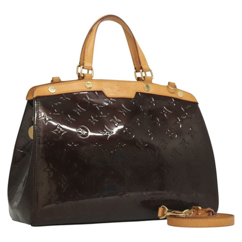 路易威登 Monogram Vernis Blair 中型手提包 2 款 Amarante 色 M91619 正品 118924