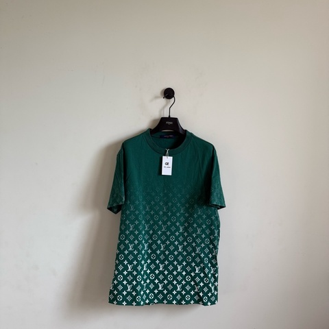 LV 漸變logo短袖
