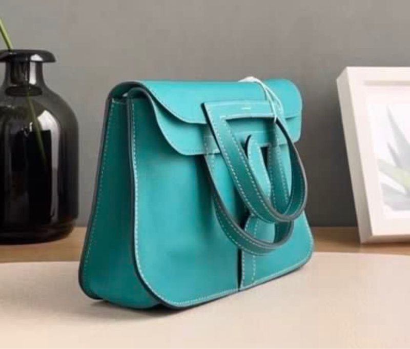 Hermes🌈Mini Halzan💚U1維羅納綠銀扣💚99新🌟Swift皮🌟-1