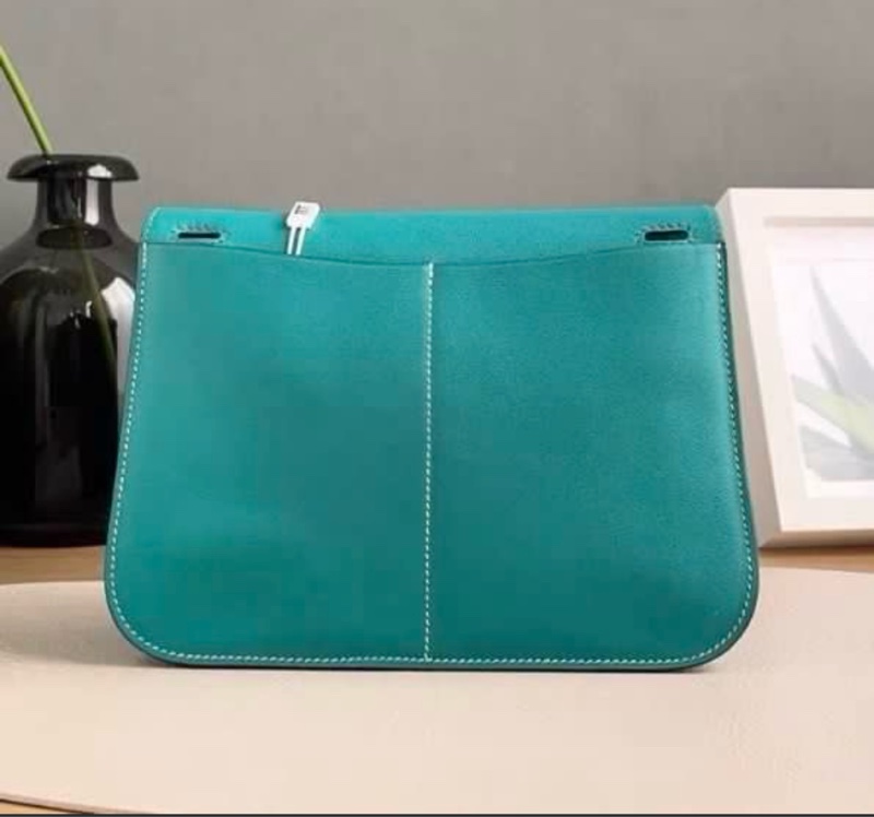 Hermes🌈Mini Halzan💚U1維羅納綠銀扣💚99新🌟Swift皮🌟-5