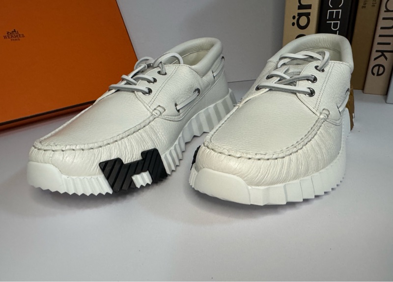 HERMES 全新全皮休閒鞋 42.5 號 僅穿過2-3次 比專櫃便宜-9