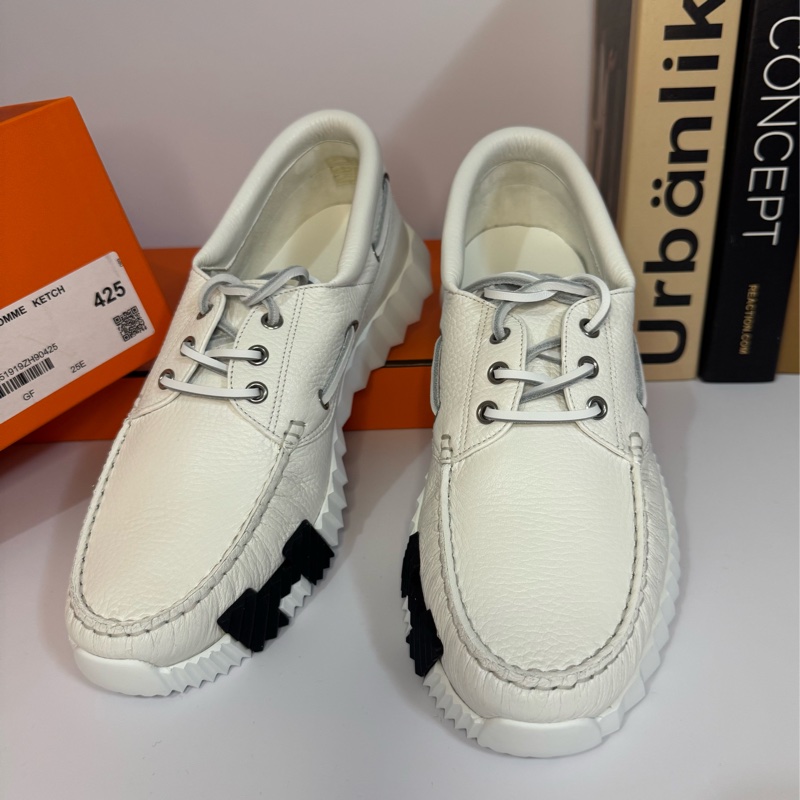 HERMES 全新全皮休閒鞋 42.5 號 僅穿過2-3次 比專櫃便宜-12