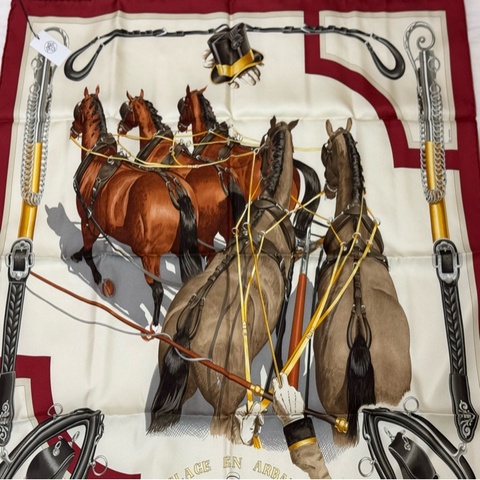 HERMES 愛馬仕 新款弩士牽引馬具 90*90 全新離櫃品 2025年新款