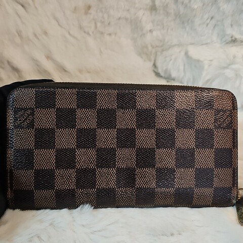Louis Vuitton 拉鍊長夾 Damier Ebene CA1132 西班牙製