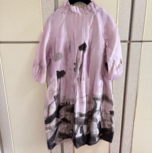 全新Shiatzy Chen夏姿正品綢緞質感粉紫色7-8分袖外套洋裝 40號 原價39800-7