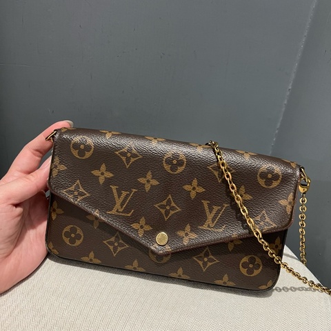 Louis Vuitton LV 經典 老花三合一 鏈條包