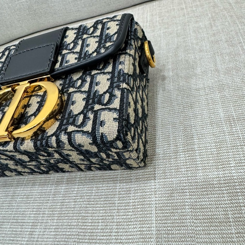 迪奧Dior 蒙田 老花 MINI BOX 盒子包-11