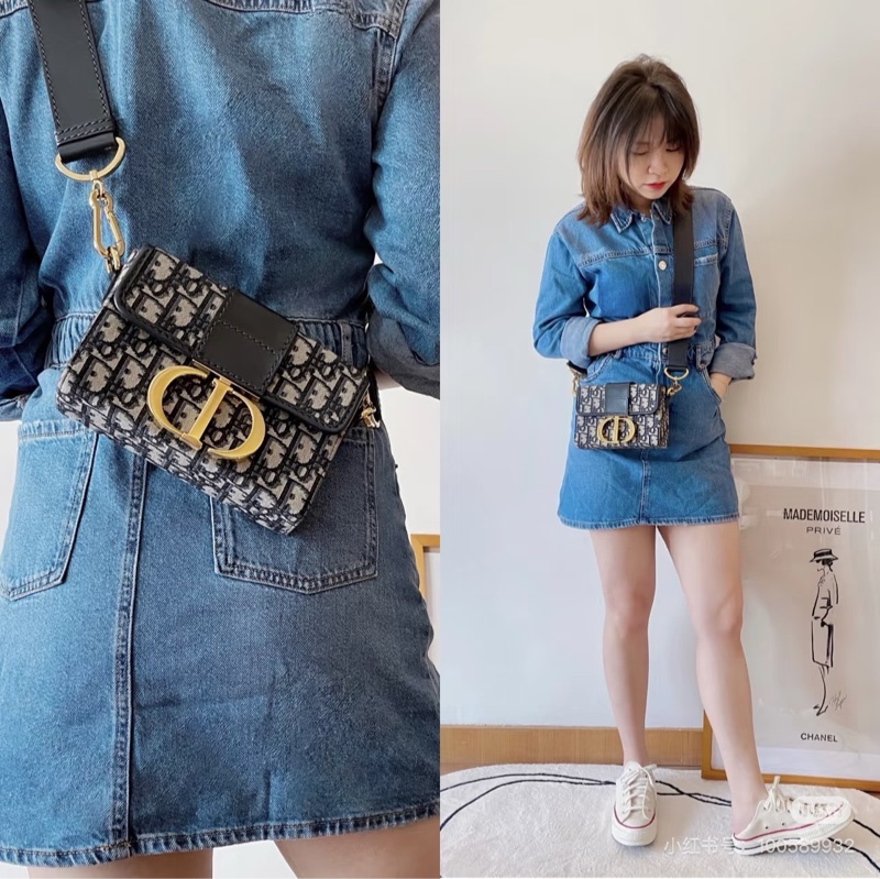 迪奧Dior 蒙田 老花 MINI BOX 盒子包-32