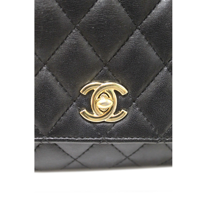 Chanel Black Quilted Calfskin Leather Double Side Pack Flap Bag-10