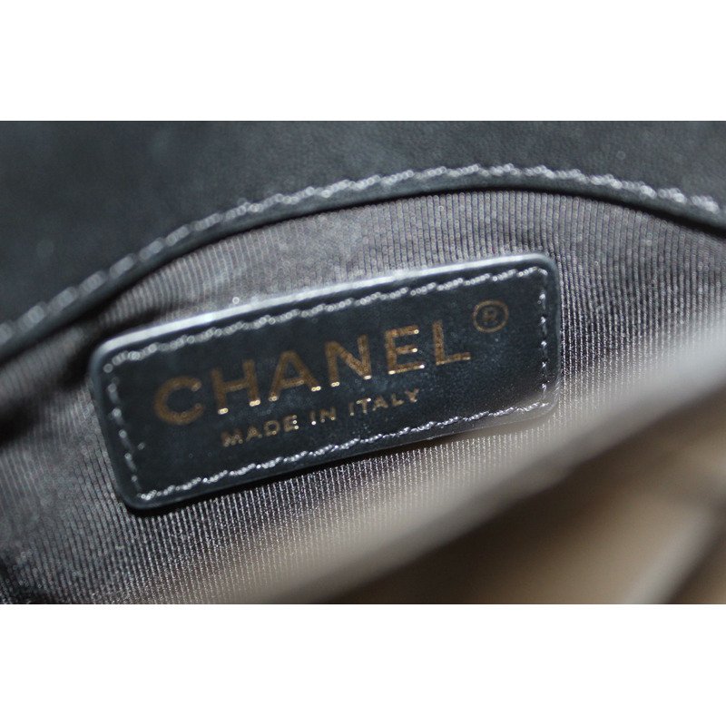 Chanel Black Quilted Calfskin Leather Double Side Pack Flap Bag-22