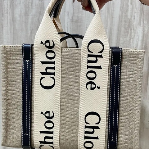 Chloe woody 深藍 small 小號 有背帶
