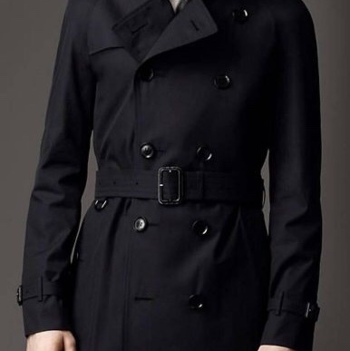 全新Burberry正品黑色長版風衣大衣外套 附保暖內裏 XL號 中性款男女皆可穿