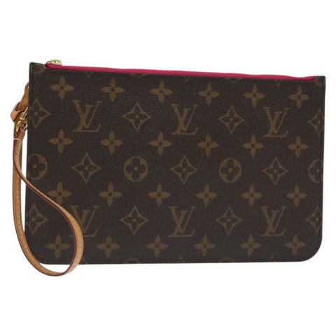 路易威登 Monogram Neverfull 中型手拿包 配件包 LV 正品 128745