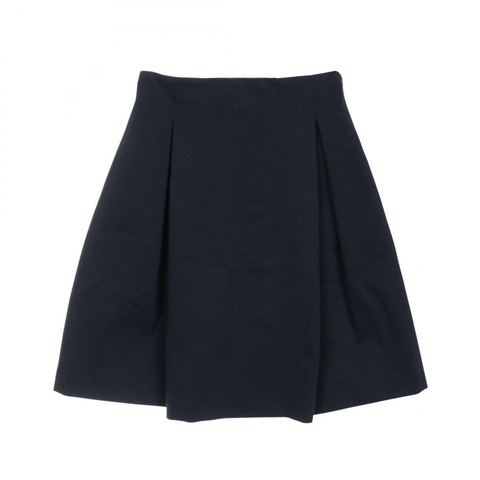 JIL SANDER 半身裙 WF577008 MW720026 人造絲 尼龍 海軍藍 二手 女款