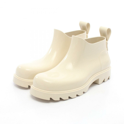 BOTTEGA VENETA Stride 雨鞋 靴子 42 橡膠 白色 二手 男式
