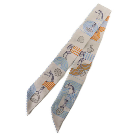 HERMES 絲質Twilly絲巾
