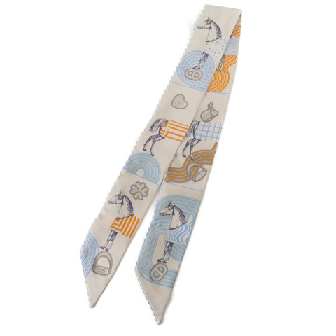HERMES 絲質Twilly絲巾