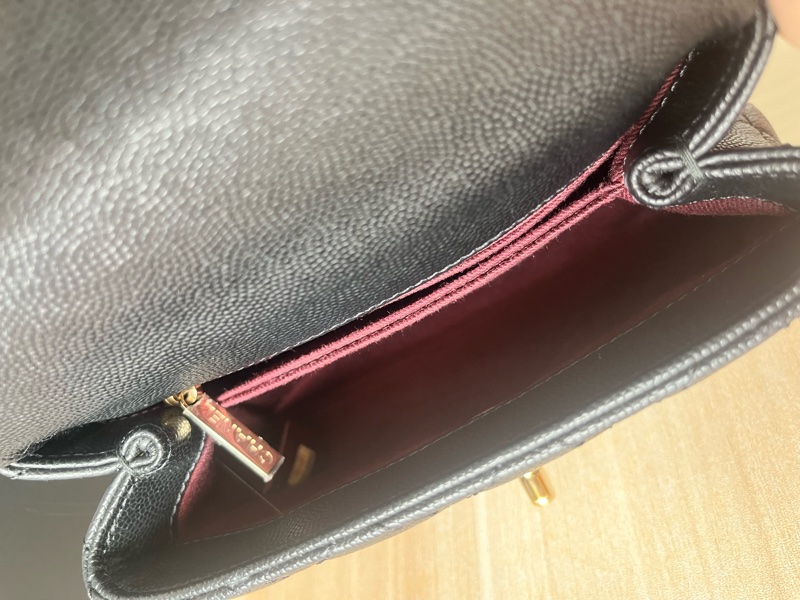 Chanel mini/ coco handle/black caviar膠膜未撕全配-9