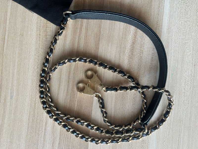 Chanel mini/ coco handle/black caviar膠膜未撕全配-2