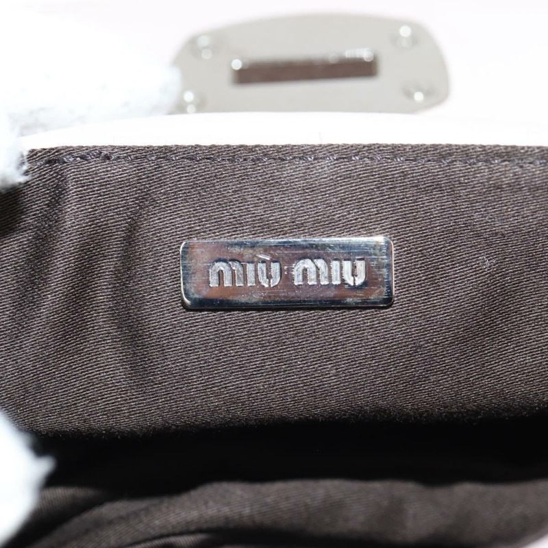 【日本直送】Miu Miu 鉚釘鏈單肩包 皮革 粉紅色 銀色 正品 130159V-20