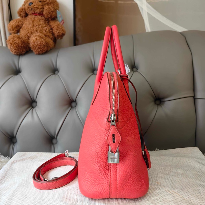 Hermès愛馬仕 Bolide保齡球31 國旗紅 框R刻-4