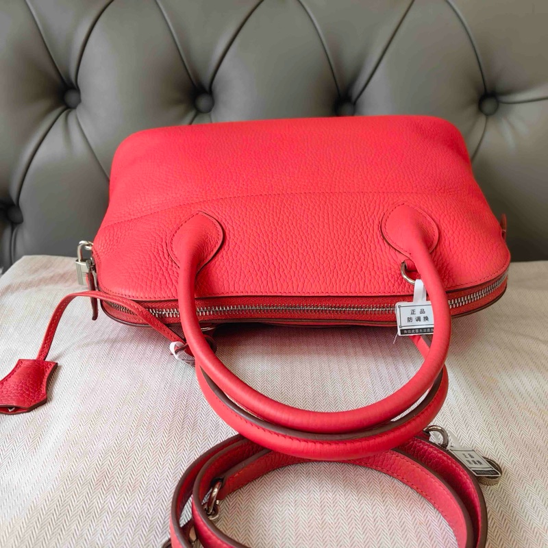 Hermès愛馬仕 Bolide保齡球31 國旗紅 框R刻-6