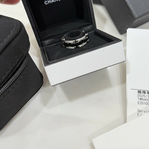 CHANEL Ultra 經典J12 陶瓷系列滿鑽戒指