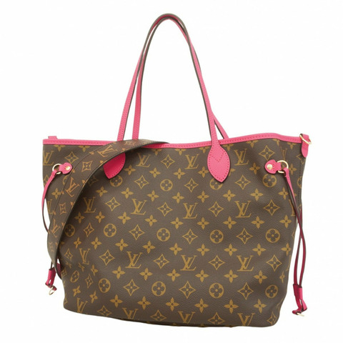 路易威登 托特包 Monogram Neverfull Inside Out MM M12707 Pondicherry 粉紅色 女款