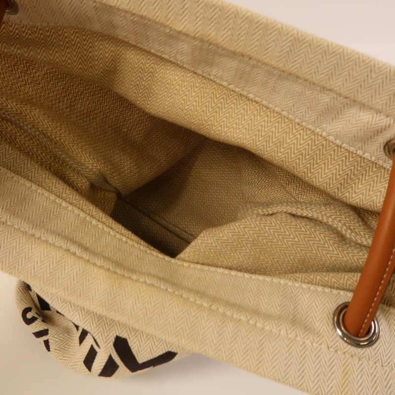 HERMES 帆布Aline銀扣肩背袋-5