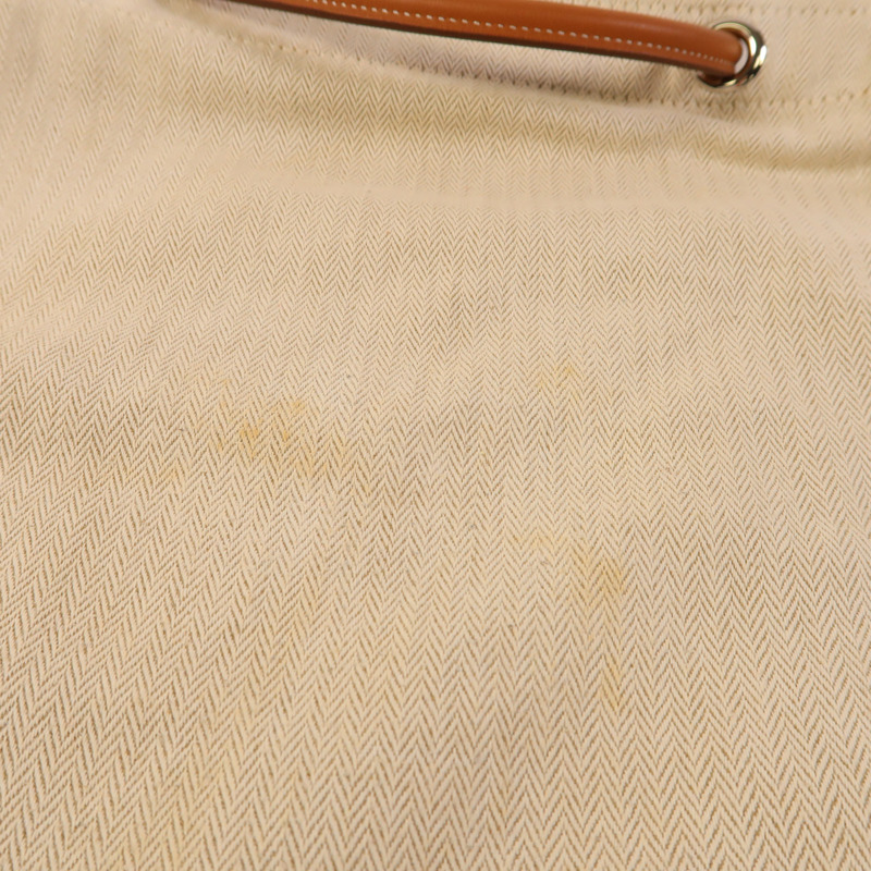 HERMES 帆布Aline銀扣肩背袋-14