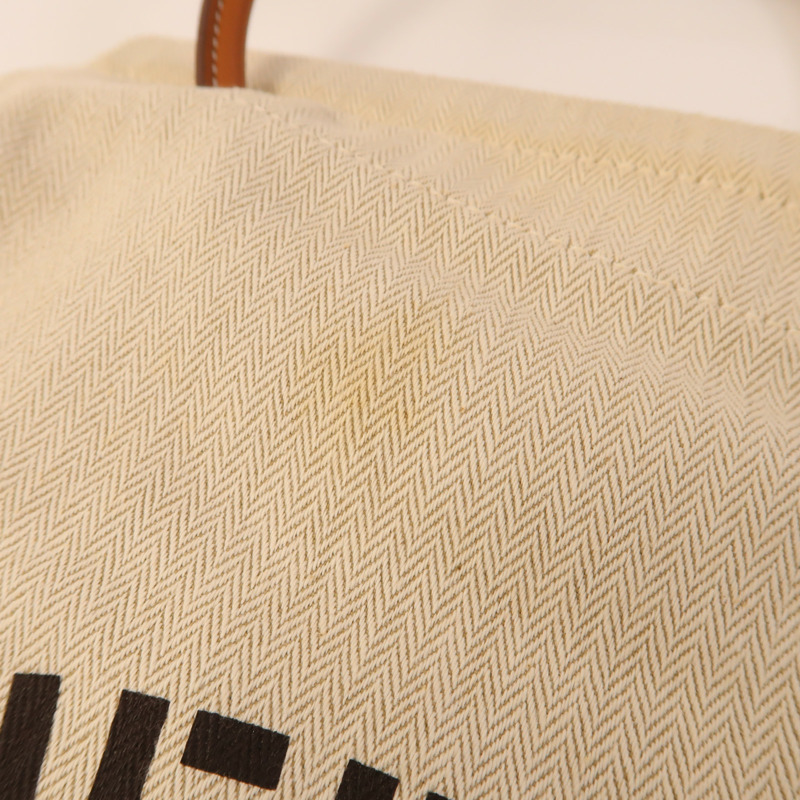 HERMES 帆布Aline銀扣肩背袋-15