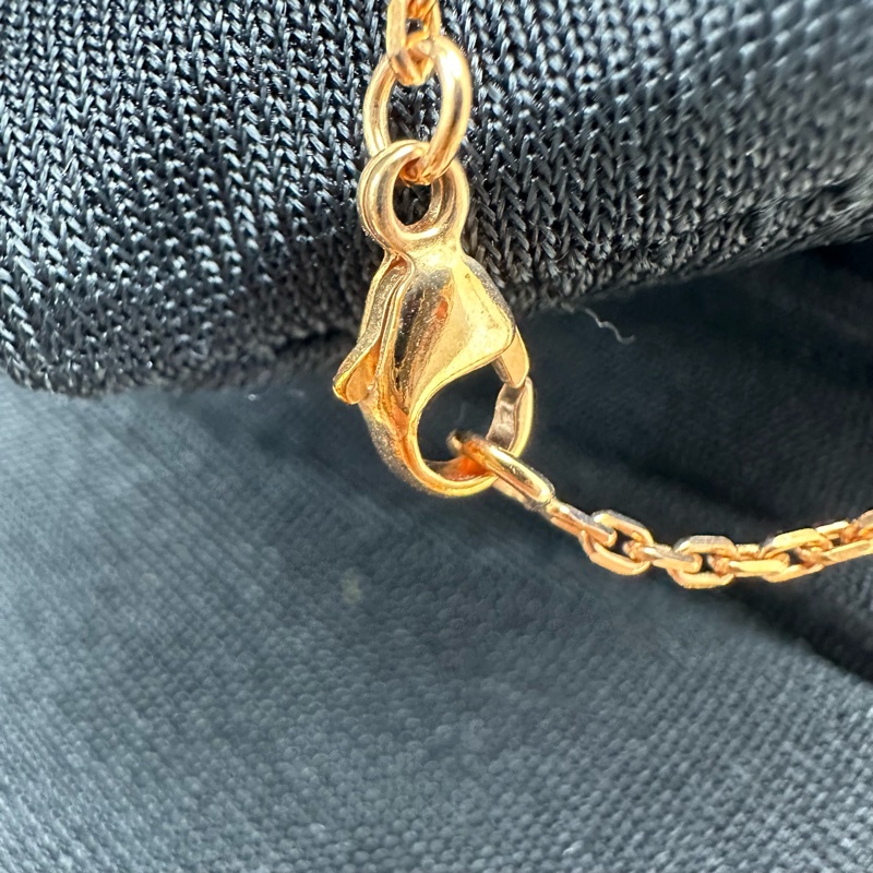 HERMES Pop H 皇家藍玫瑰金頸鏈 全套有盒-8