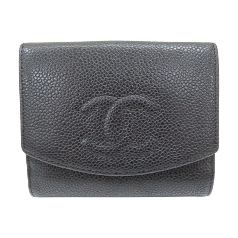黑色 牛皮 Bifold Wallet 三折短夾