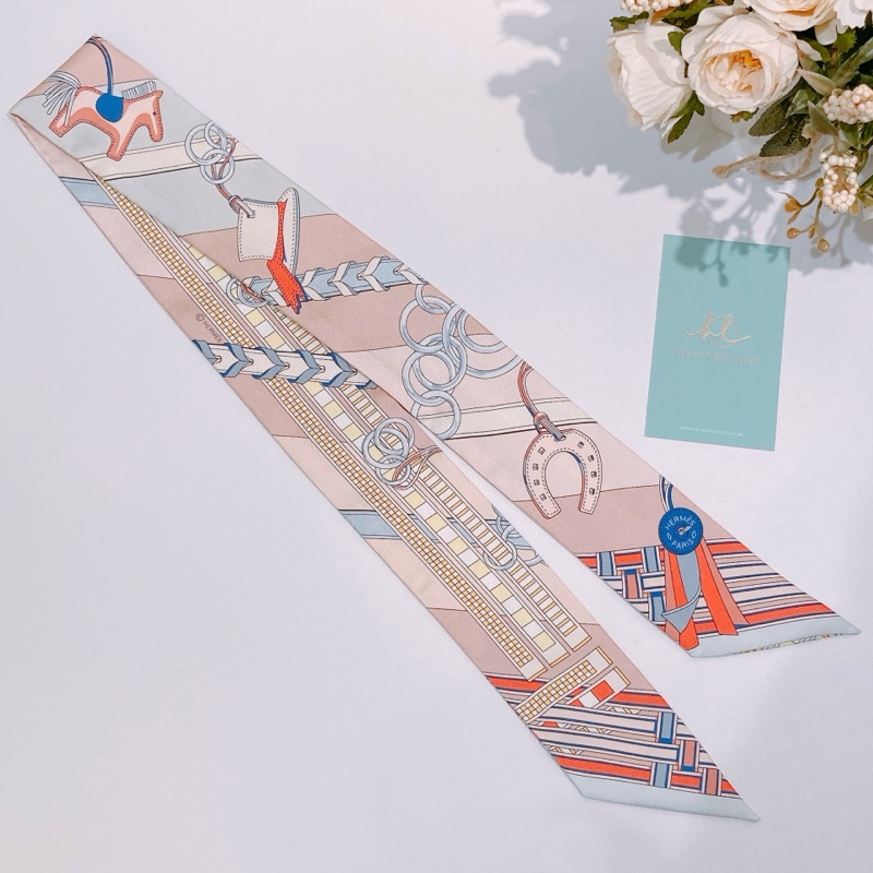 TW4343 Hermes 愛馬仕絲巾 Brides ET Gris Twilly-1