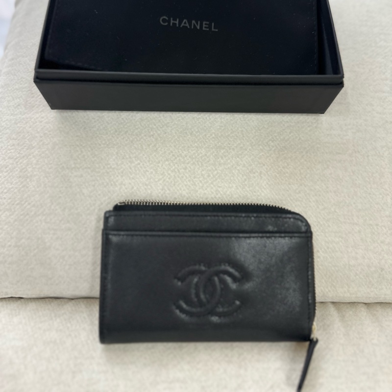Chanel 復古全皮款L拉卡包-0