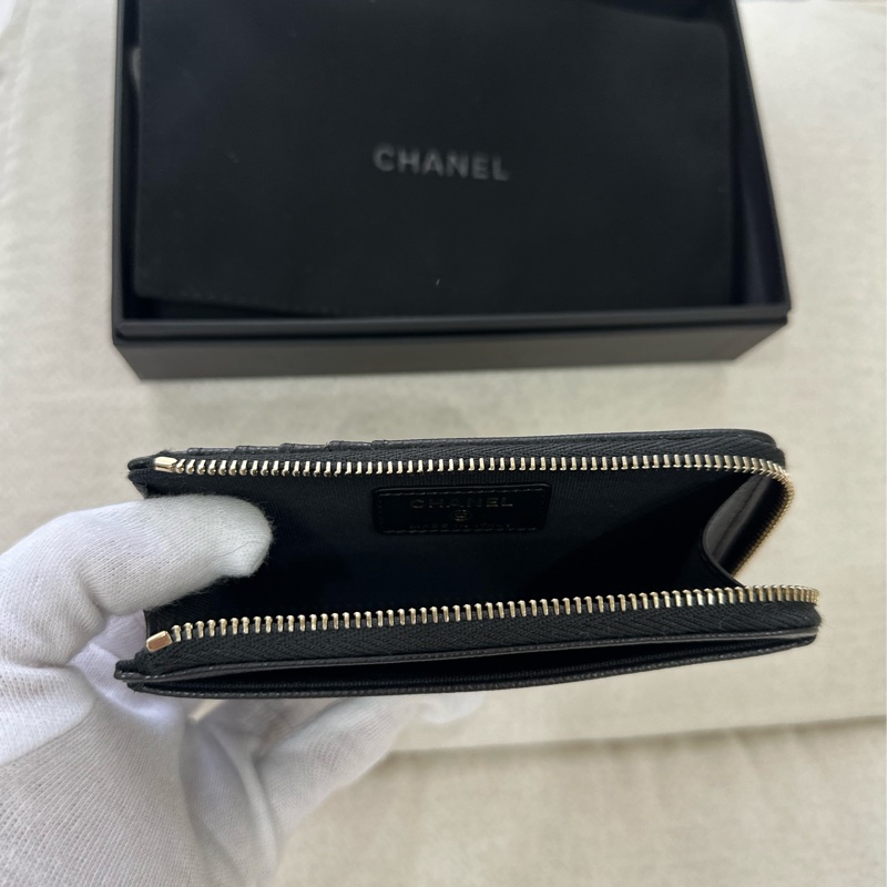 Chanel 復古全皮款L拉卡包-3