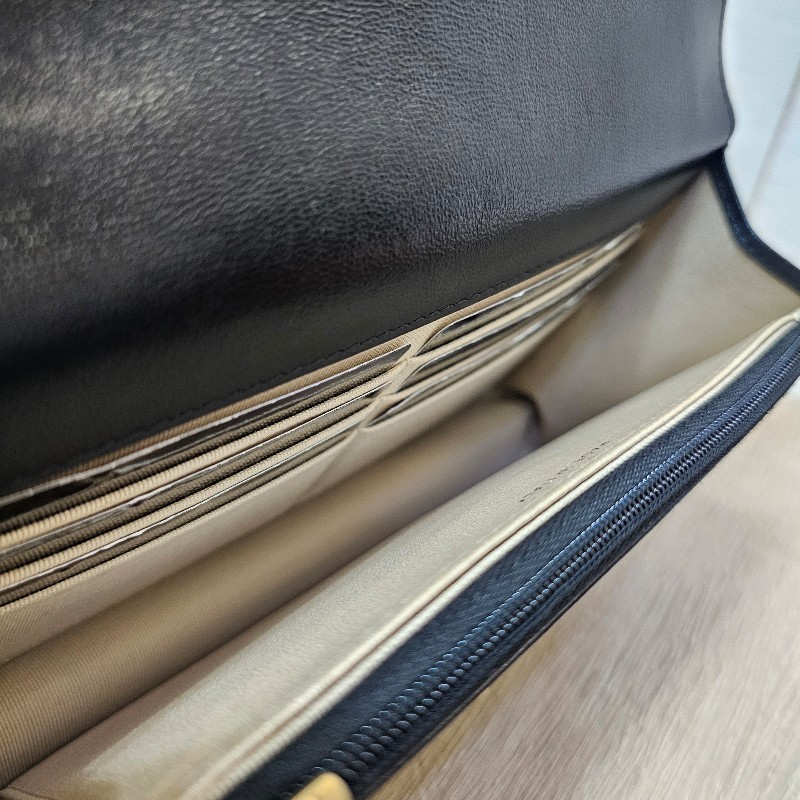 [限定甜出❣️] Chanel黑金菱格6卡肩斜背WOC-13