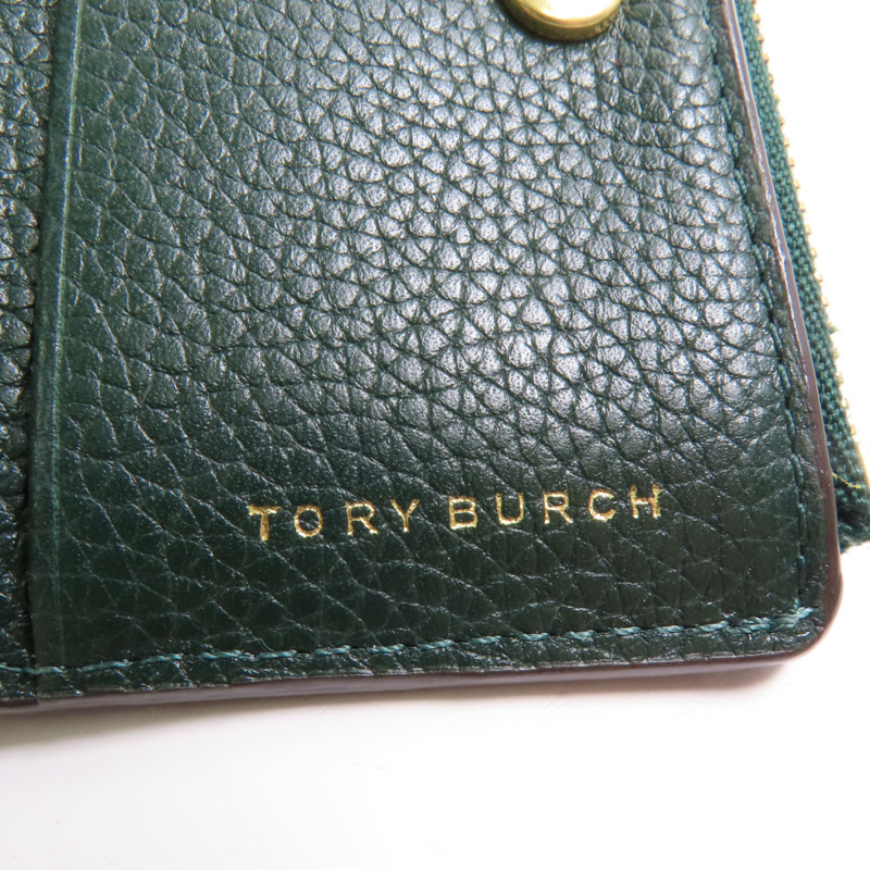 Tory Burch 牛皮皮革Wallet金扣錢包-11