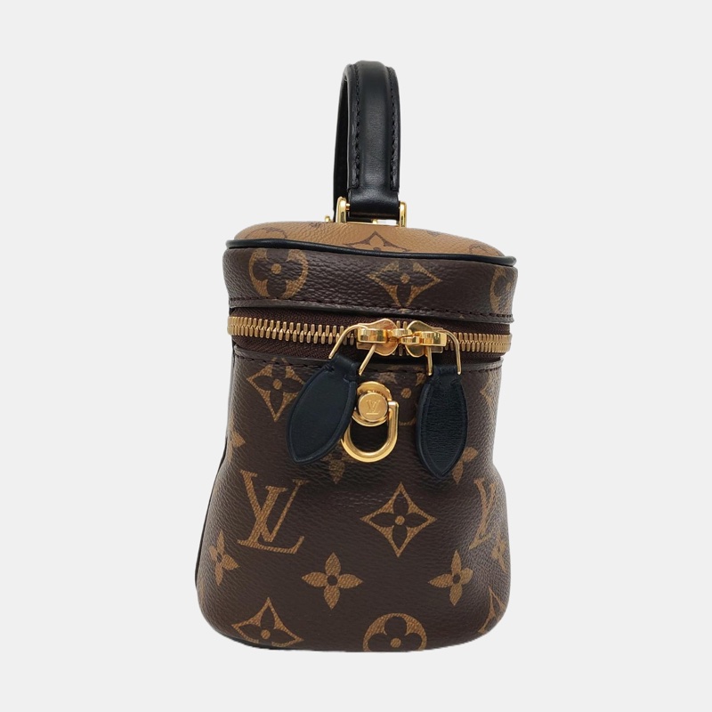 LV路易威登vanity拼色老花化妝盒包軟盒子小號 晶片款-3