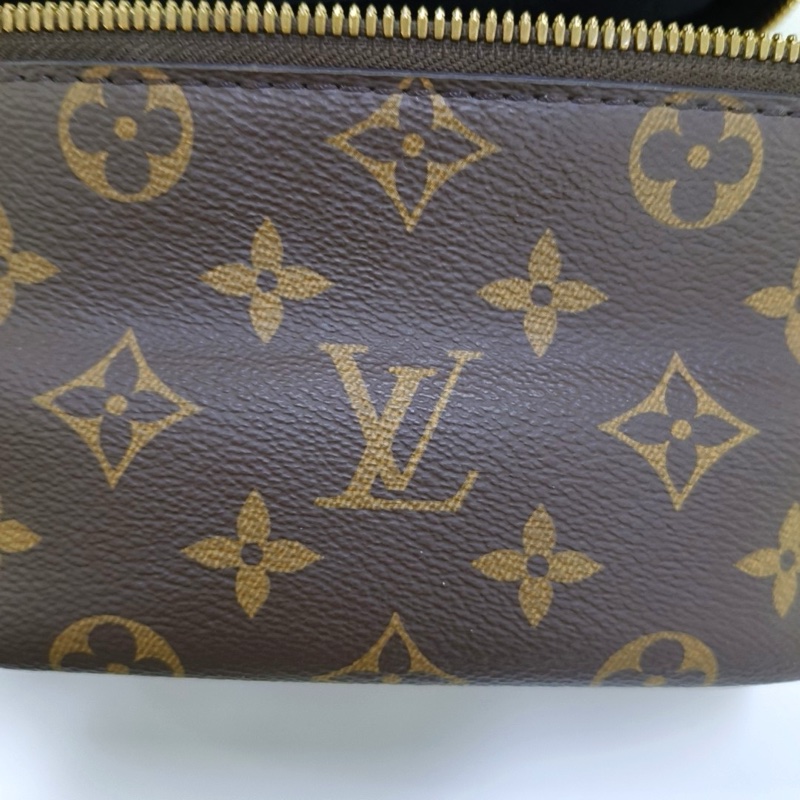 LV路易威登vanity拼色老花化妝盒包軟盒子小號 晶片款-8