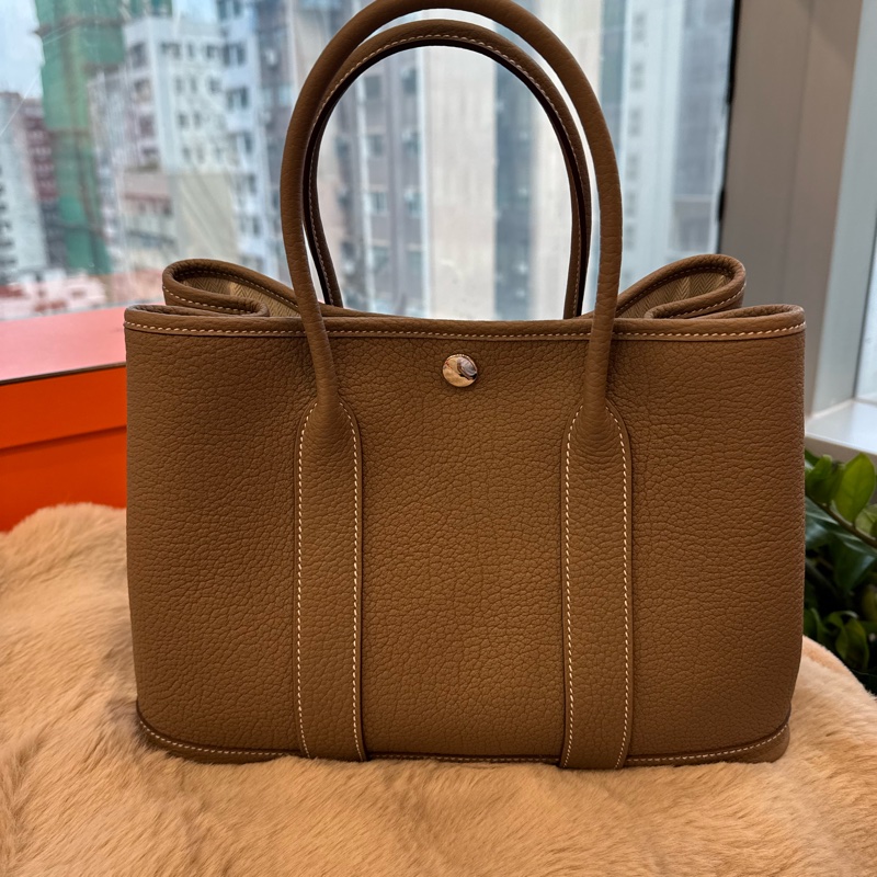 HERMES Garden Party 30 大象灰 stamp K-6
