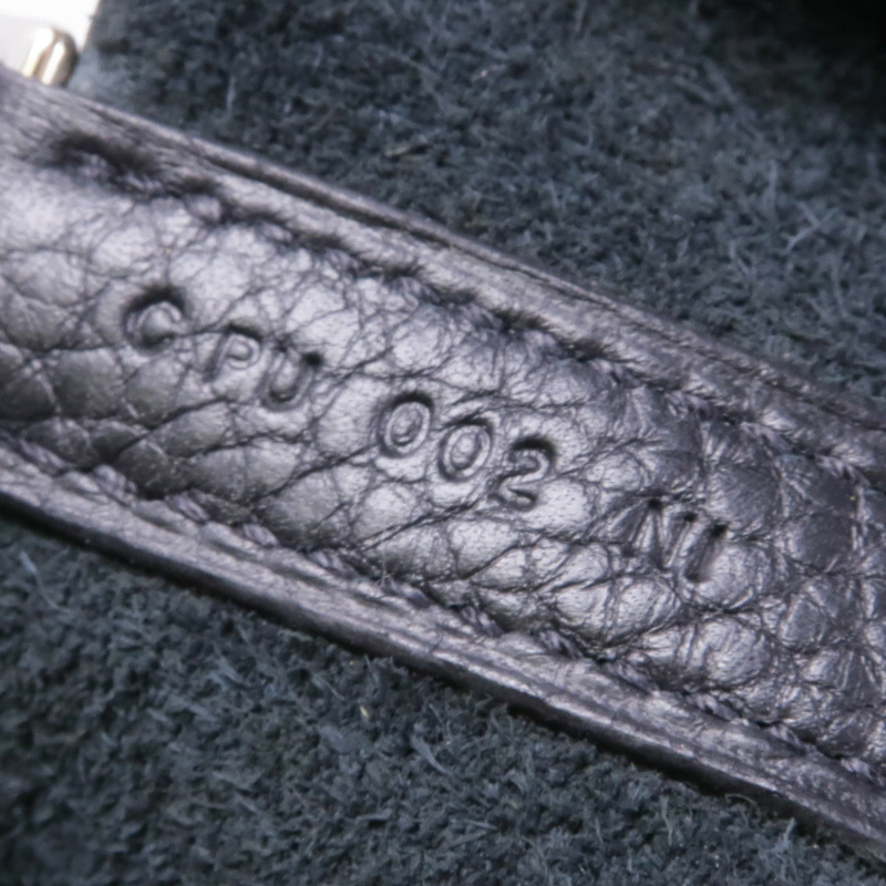 HERMES Clemence皮革Picotin MM銀扣手挽袋89 Noir-12