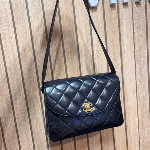Chanel Classic Kelly 單肩包 中古 24k金 Vintage