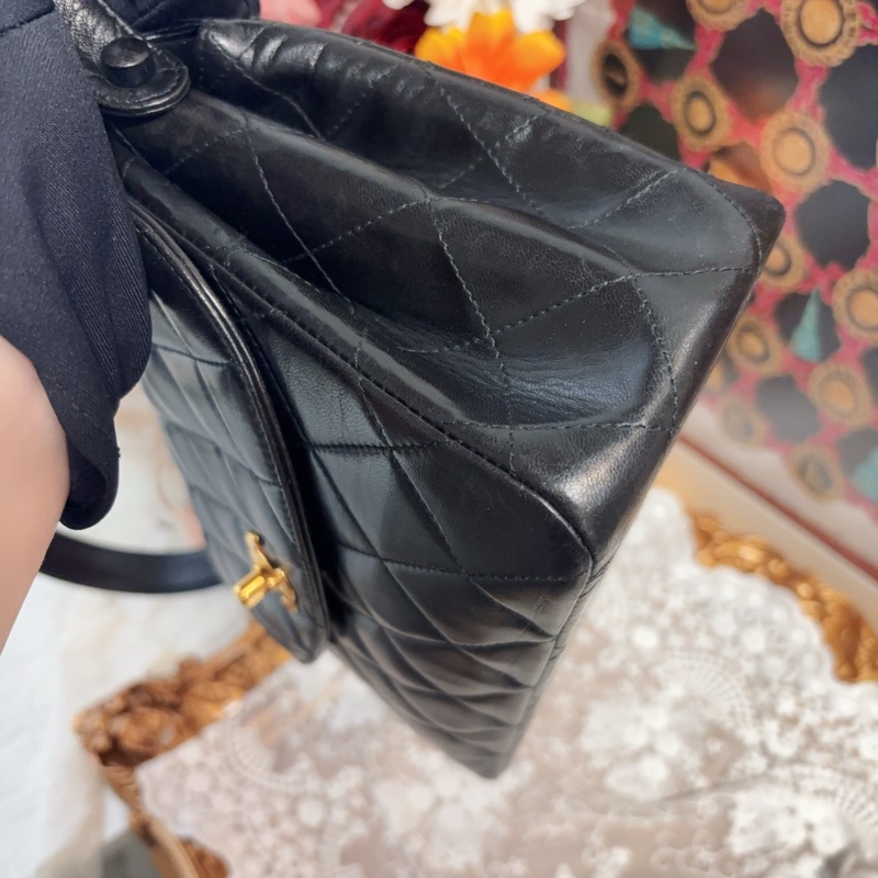 Chanel Classic Kelly 單肩包 中古 24k金 Vintage-10