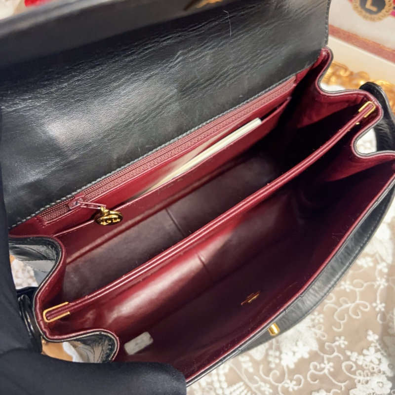 Chanel Classic Kelly 單肩包 中古 24k金 Vintage-12